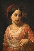 Johann Koler A Roman Woman oil painting on canvas